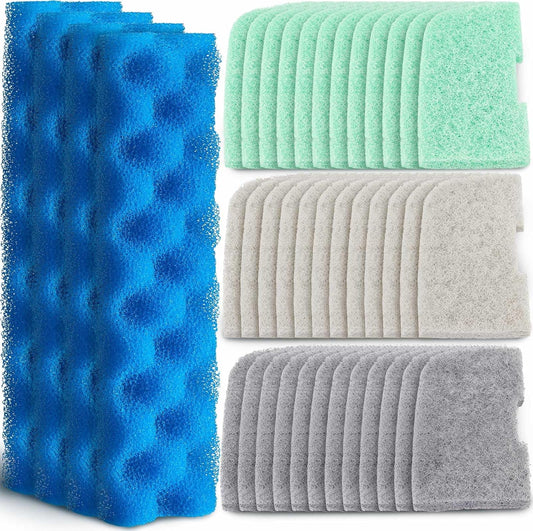 40 Pcs Replacement Filter Media Kit for Fluval 406/407 Filters