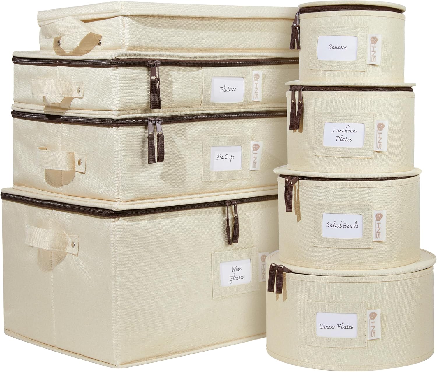 Hard Shell China Storage Containers for Safe Dinnerware Storage