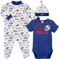 Gerber Unisex Baby NFL Team Footed Sleep and Play and Bodysuit Gift