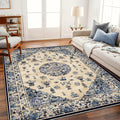 Area Rug 6x9 Washable Vintage Traditional - Thin Retro Indoor Rug