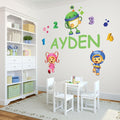 Personalized Life Sized Team UmiZoomi Wall Decal - Removable Peel