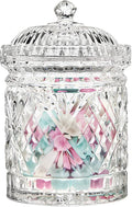 Godinger Canister Set Crystal Glass Food Storage Jars - Set of 3