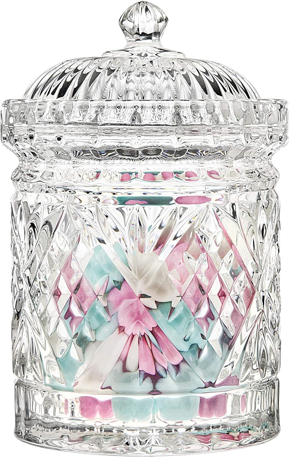 Godinger Crystal Glass Canisters Food Storage Candy Jars Set