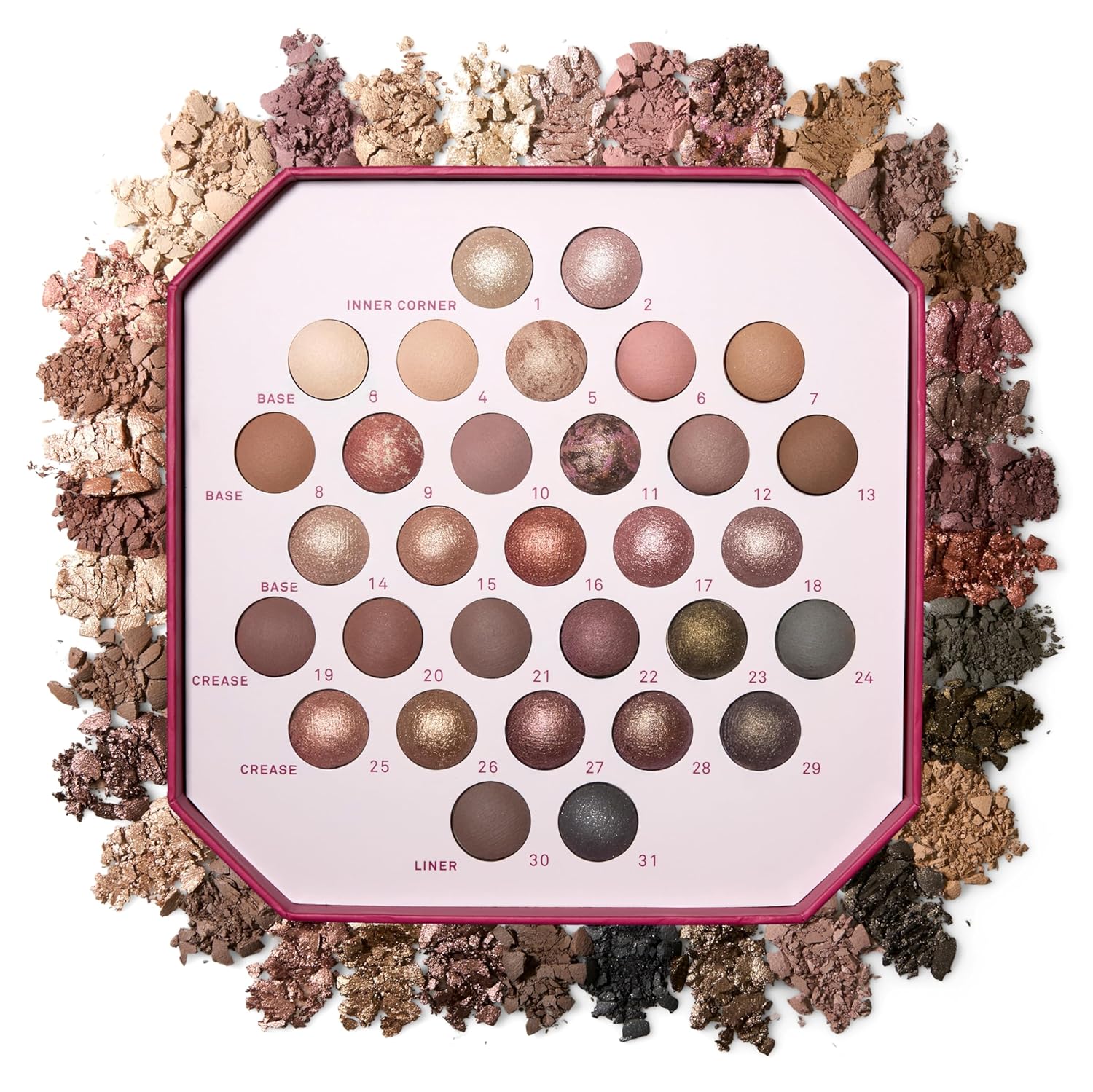 Ultimate Palette Minimalism Maximized with 31 Baked Eyeshadows