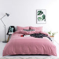 Red Gingham Duvet Cover King Size Set for Cozy Farmhouse Style
