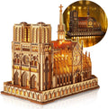 LED 3D Wood Puzzle Notre Dame de Paris Night Edition - LED Lighting