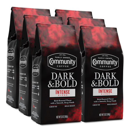 Community Coffee Dark Roast Intense Blend - 72oz x 6