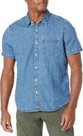 Levi's Men's Classic 1 Pocket Short Sleeve Button Up (Style CXPC)