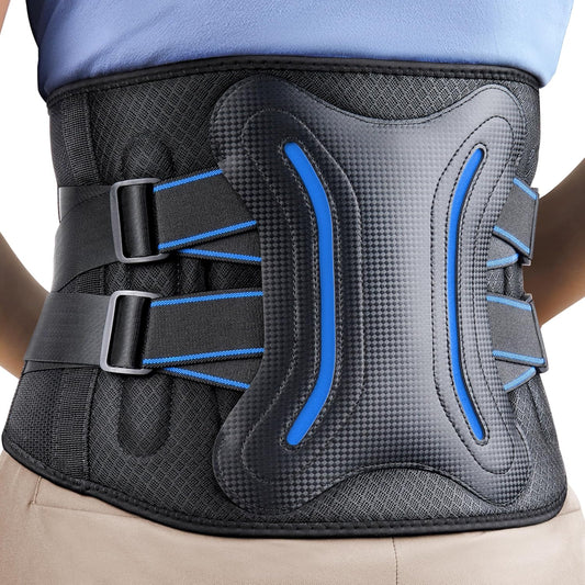 FEATOL Lower Back Brace with 5 Reinforced Stays for Support