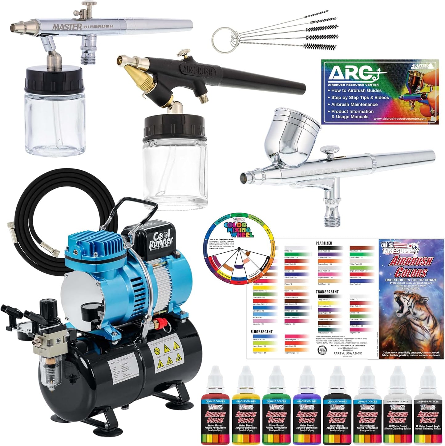 Master Airbrush Cool Runner II Airbrush Kit for Professionals