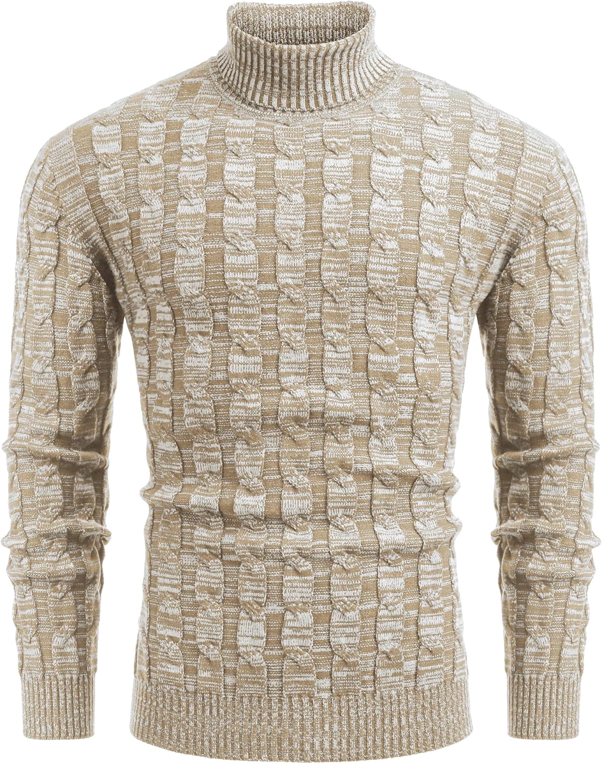 COOFANDY Men's Slim Fit Turtleneck Sweater for Casual Style