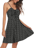 Spaghetti Strap Floral Mini Dress - Flattering Ruched Sundress Dresses