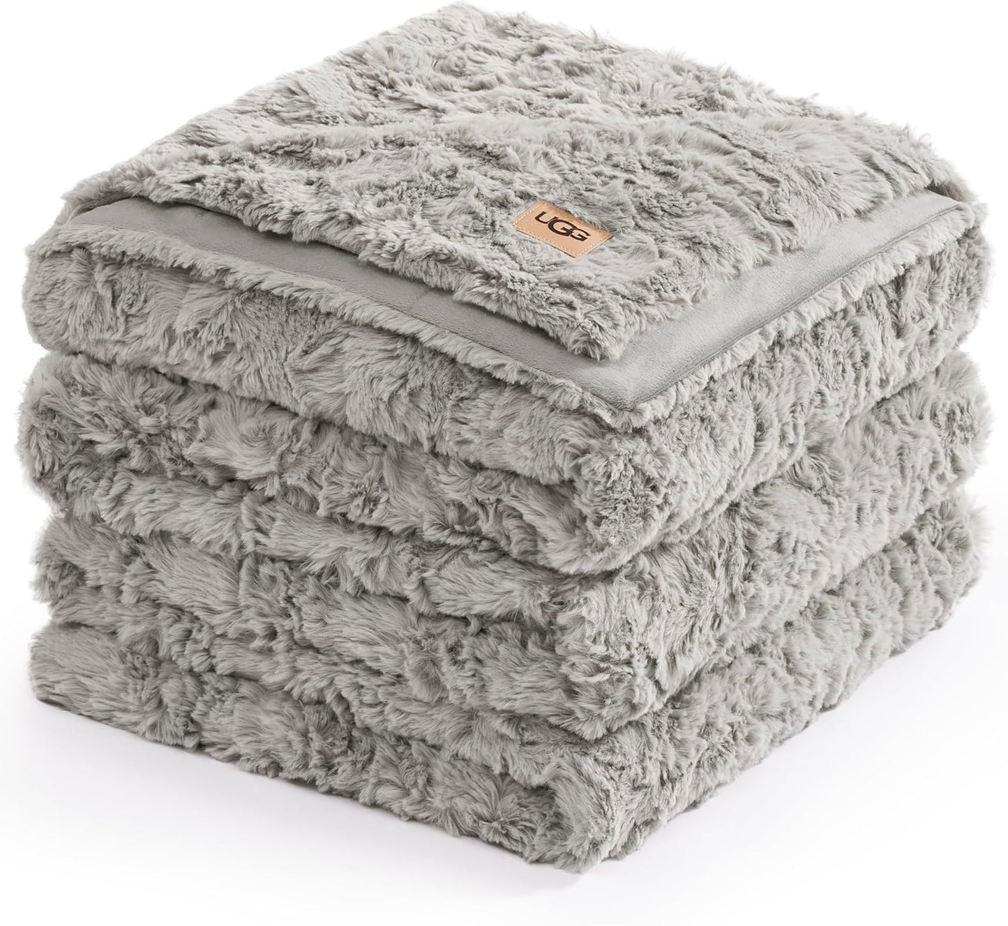 UGG Faux Fur King Size Blanket for Cozy Bedding and Decor