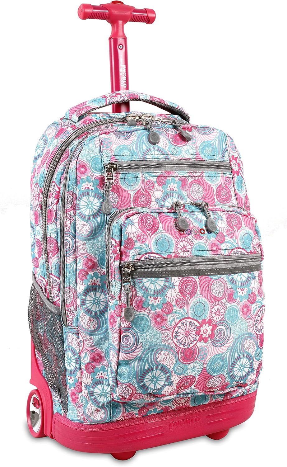 J World New York Sundance Rolling Backpack for School Use