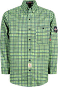 BOCOMAL FR Men's Plaid Flame Resistant Shirt 6.5oz - Lightweight