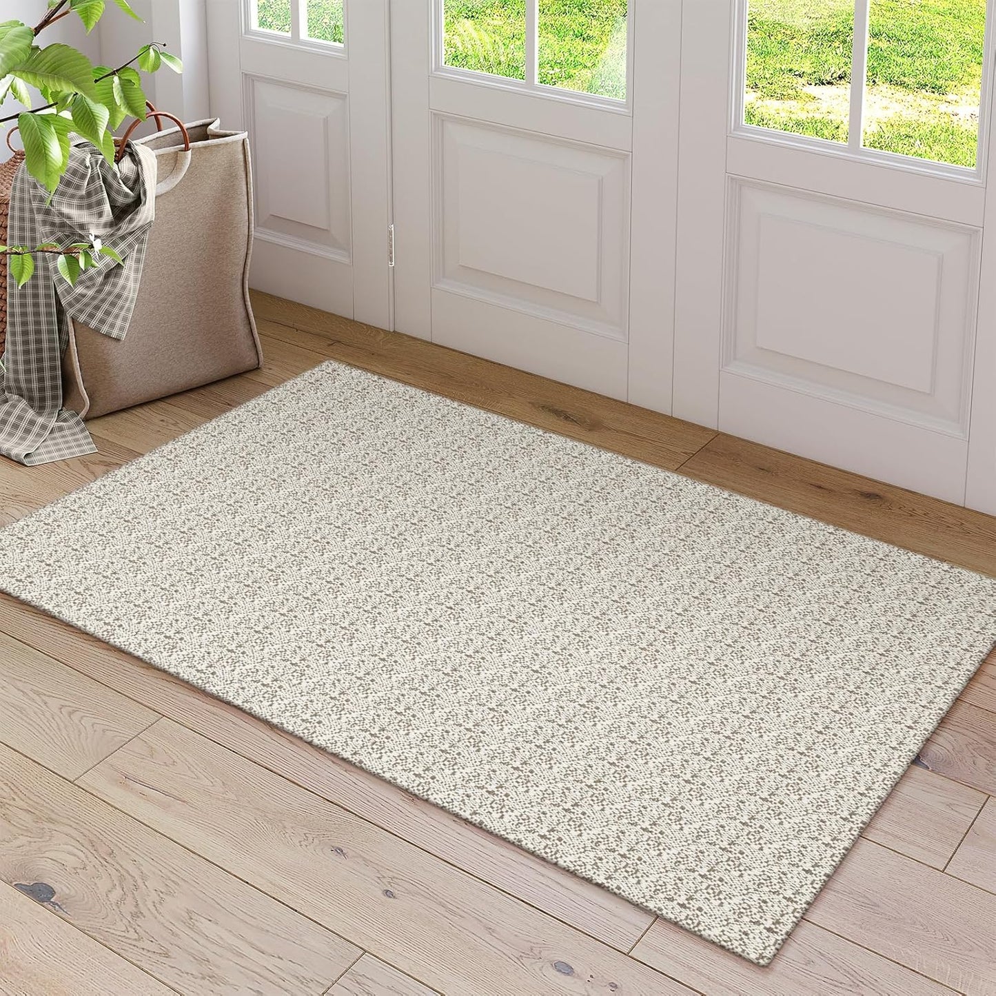 Collive Boho Washable Area Rugs for Kitchen and Entryway