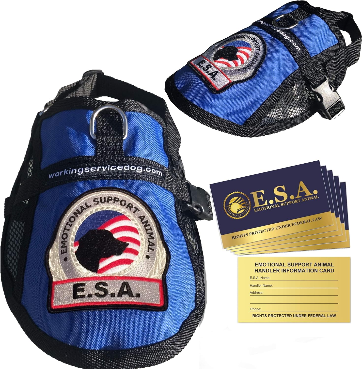Premium Emotional Support Dog Vest with Mesh Cooling Panel
