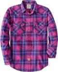 Dubinik Long Sleeve Flannel Shirt for Men Designed for Casual Wear