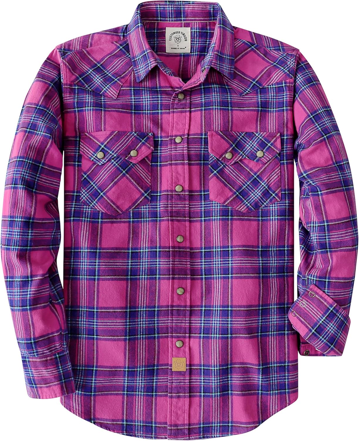 Dubinik Flannel Shirt for Men Long Sleeve Cozy Casual Wear