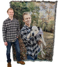 Personalized Woven Photo Blanket 60x80 - Heirloom Cotton Throw