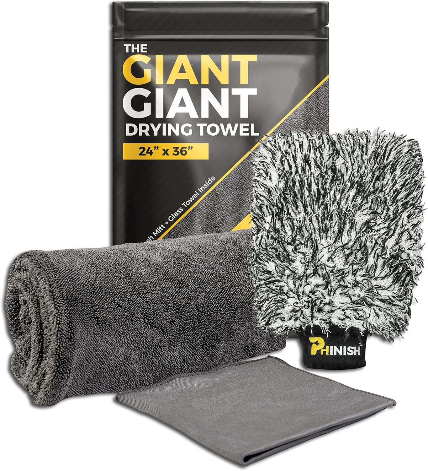 Giant 24x36 Car Drying Towel - Ultra Absorbent Microfiber