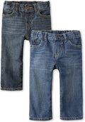 Baby Boys 2-Pack Straight Leg Jeans - Pull-On EZ-Fit Comfort