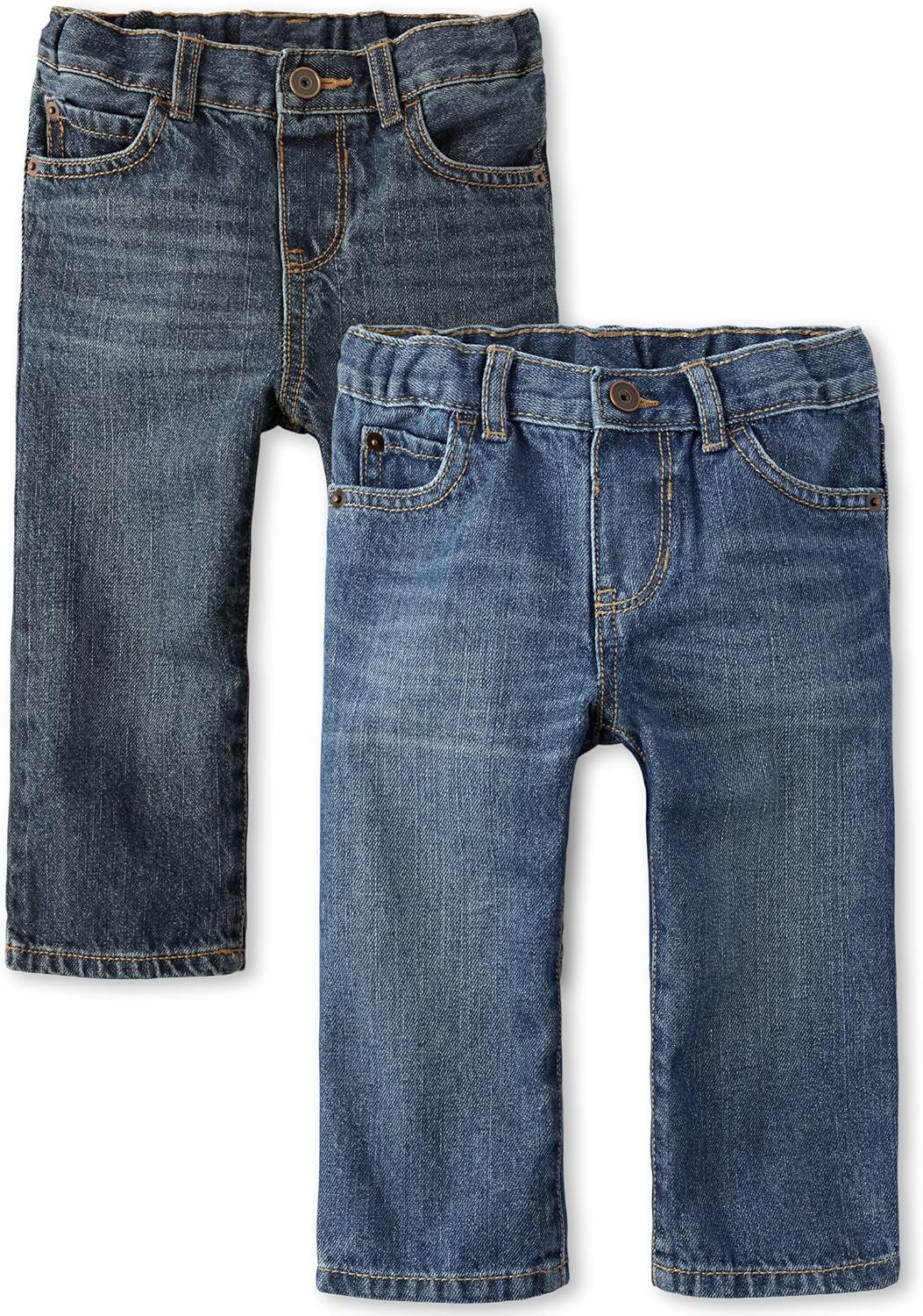 Baby Boys' and Toddler Straight Leg Jeans - Comfy 2-Pack