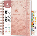 Clever Fox Recipe Book Spiral Blank Family Cookbook Organizer