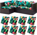 Stretch Patio Cushion Covers in 8 Pack for Outdoor Furniture Care