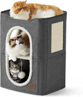 Bedsure 2 Story Cat House - Cozy Hideaway for Indoor Cats