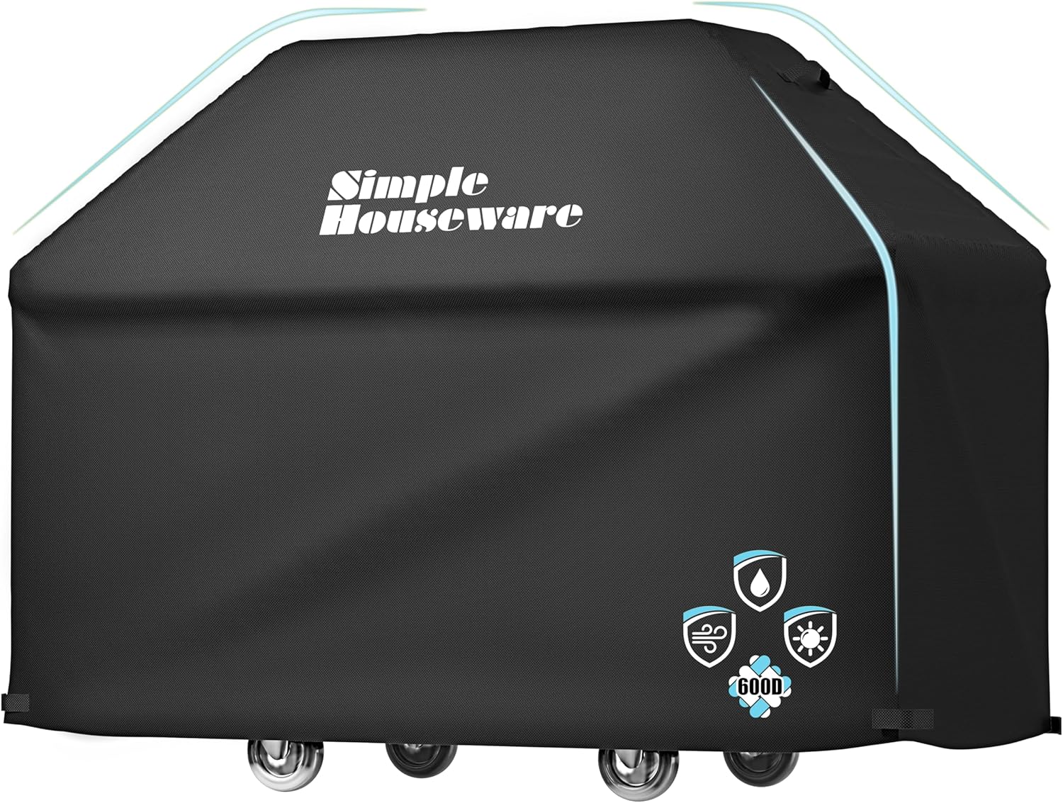 72 in Heavy-Duty BBQ Gas Grill Cover for All-Weather Protection
