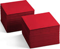 200-Pack Red Cocktail Napkins - Luxe Linen-Feel Servietto