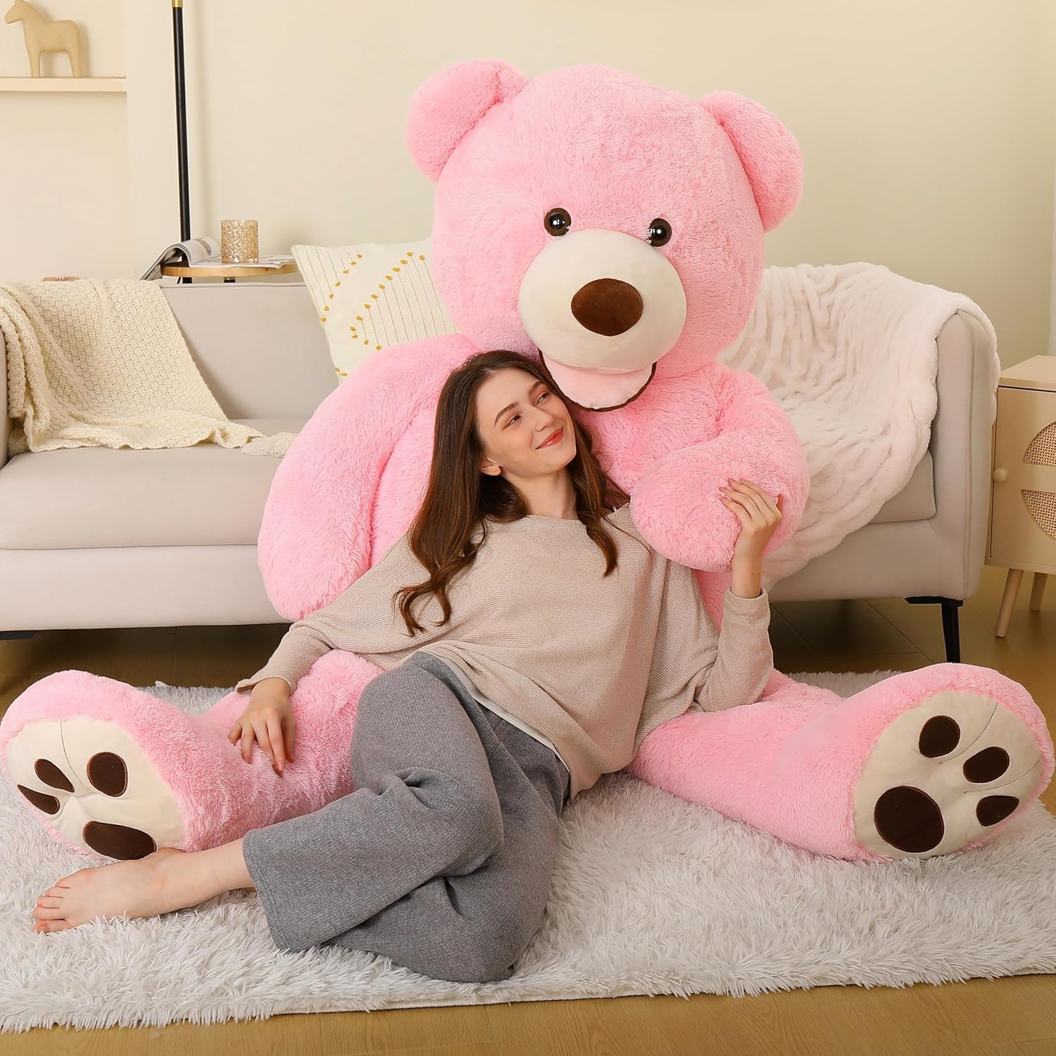 MorisMos Giant Teddy Bear Plush 6ft - Perfect Gift for Loved Ones