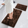 Yimobra Bathroom Rug Set 2 Piece - Luxury Shaggy Mats for Bath