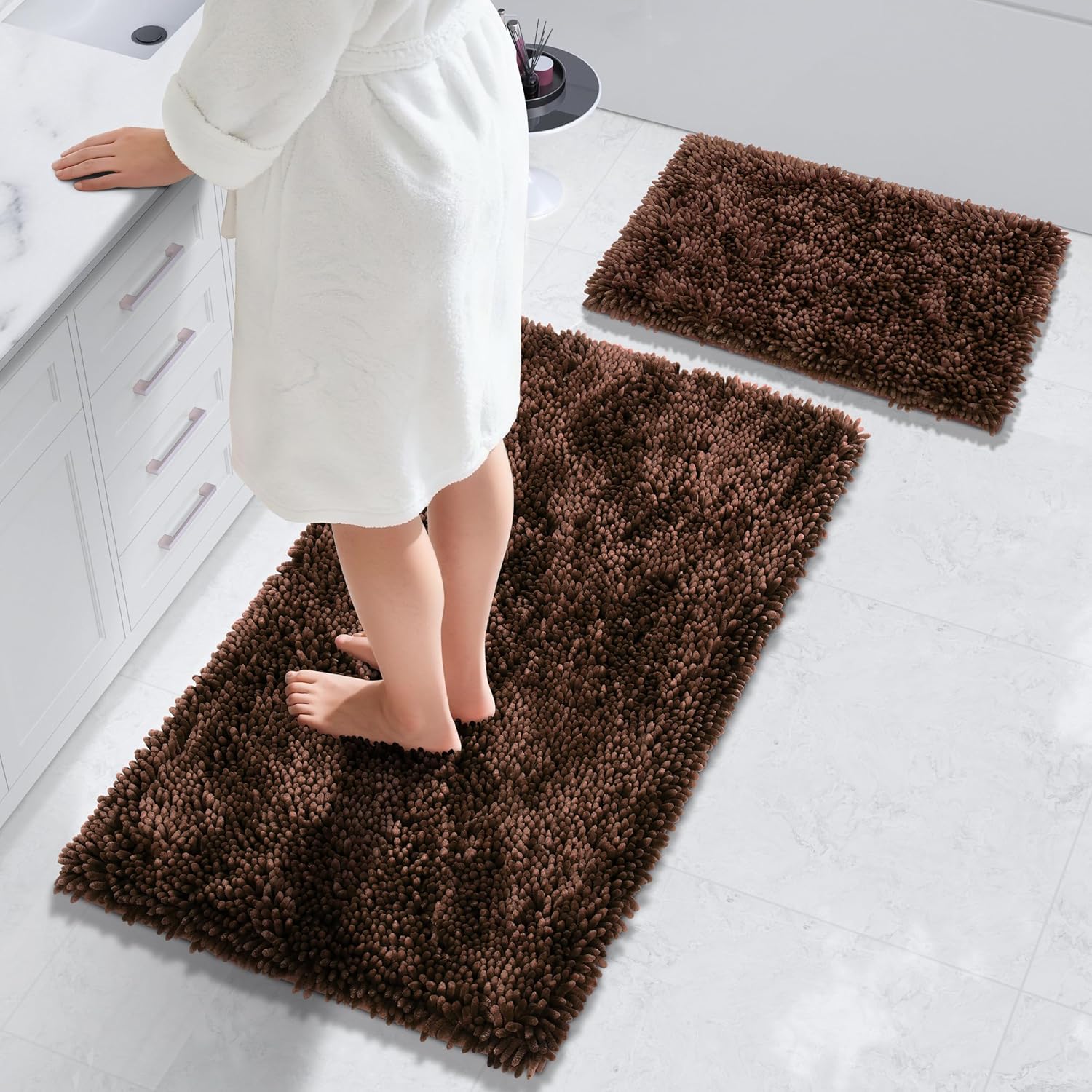 Yimobra Bathroom Rug Set 2 Piece for Luxury Comfort and Safety