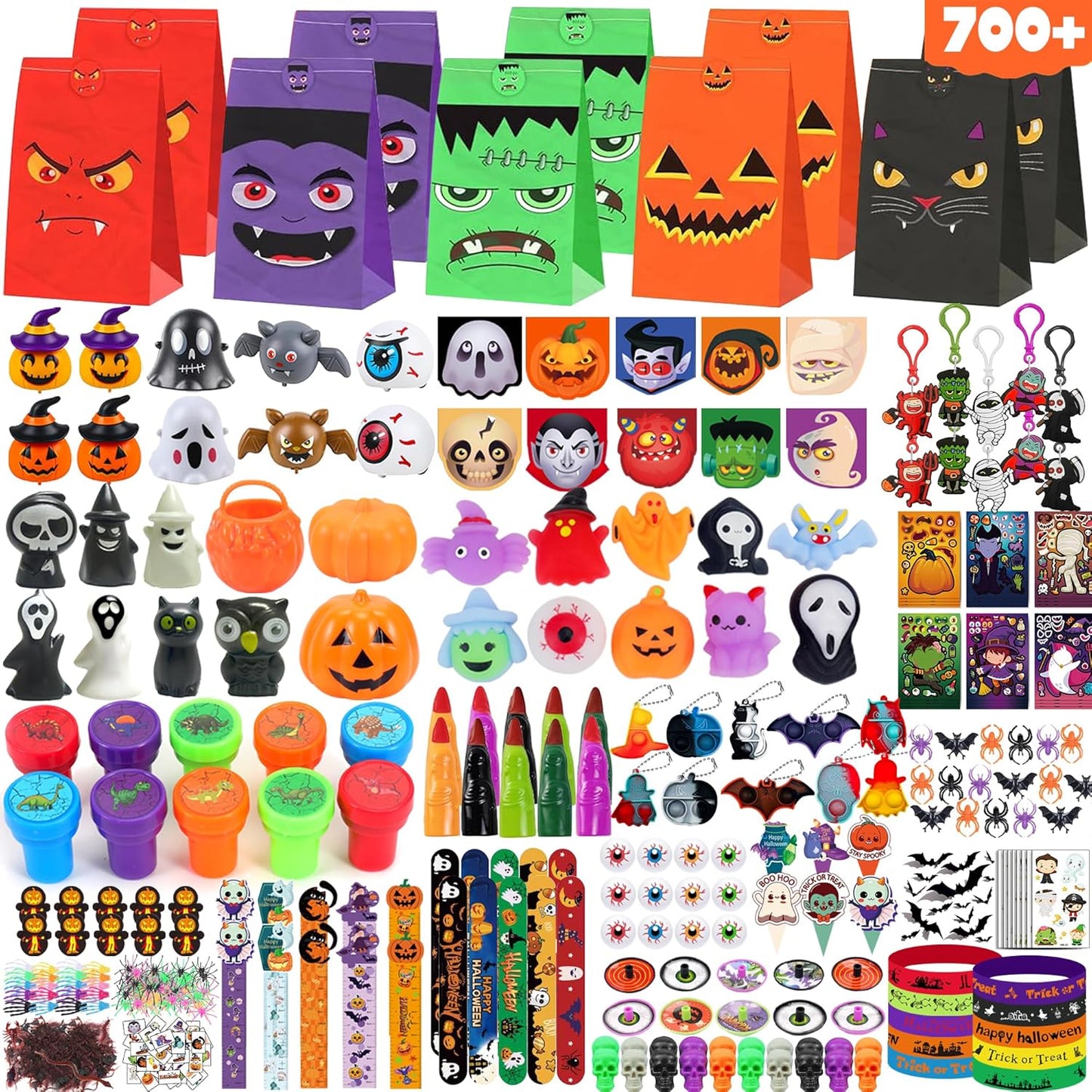 702PCS Halloween Party Favors Supplies for Spooky Fun