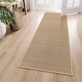 Lahome Farmhouse Carpet Runner 2x6 for Hallway - Neutral Washable