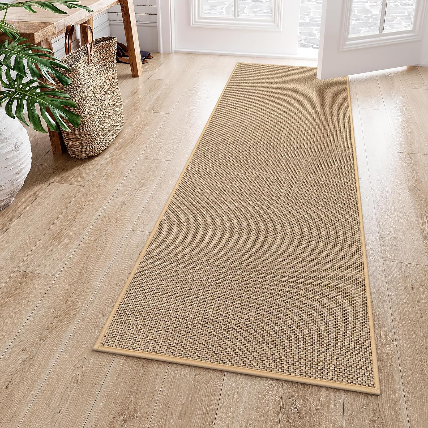 Lahome Farmhouse Carpet Runners for Hallway 6ft, Non Slip Rug