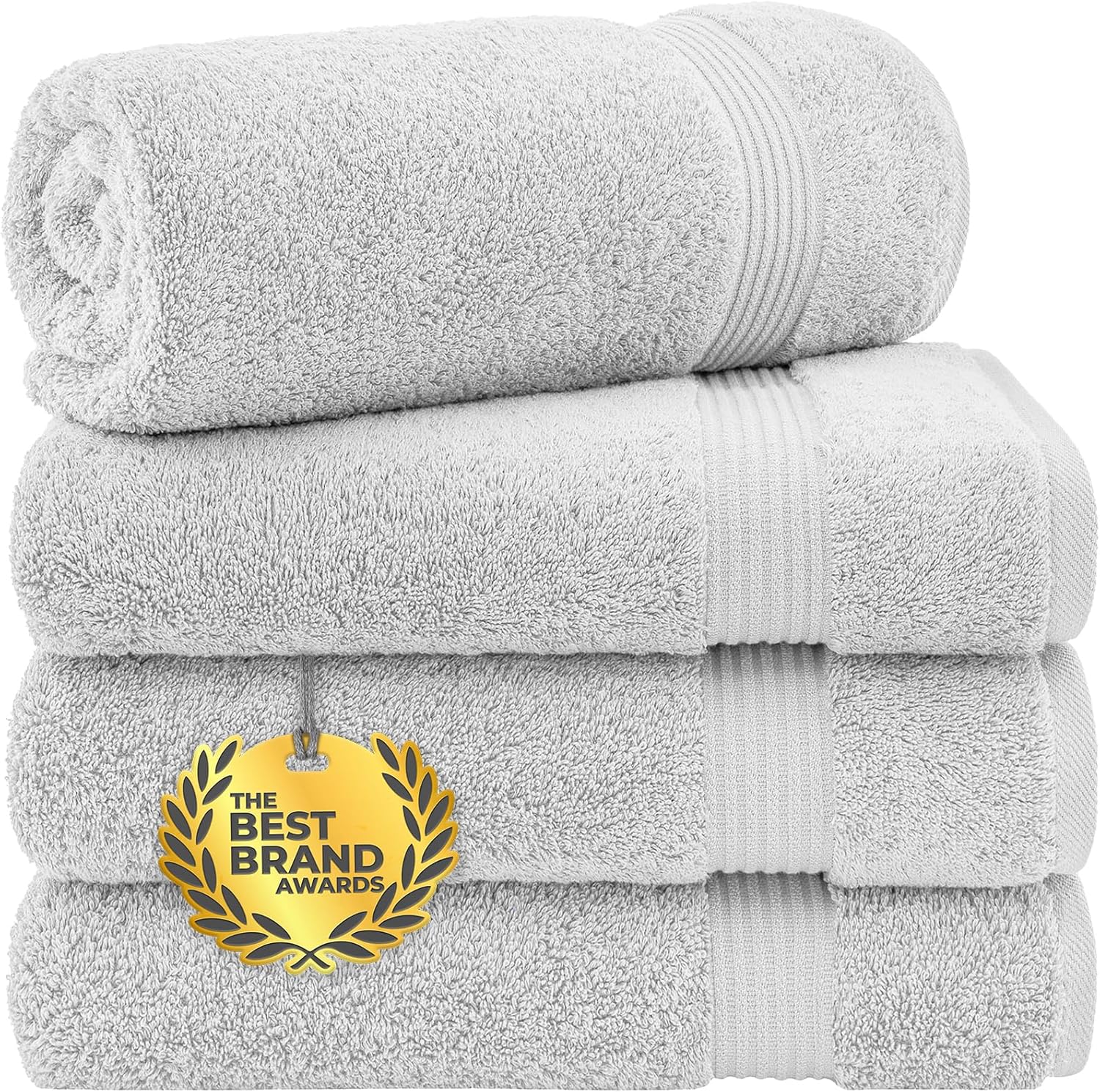 Cotton Paradise 4 Piece Turkish Bath Towels Set for Luxury Comfort
