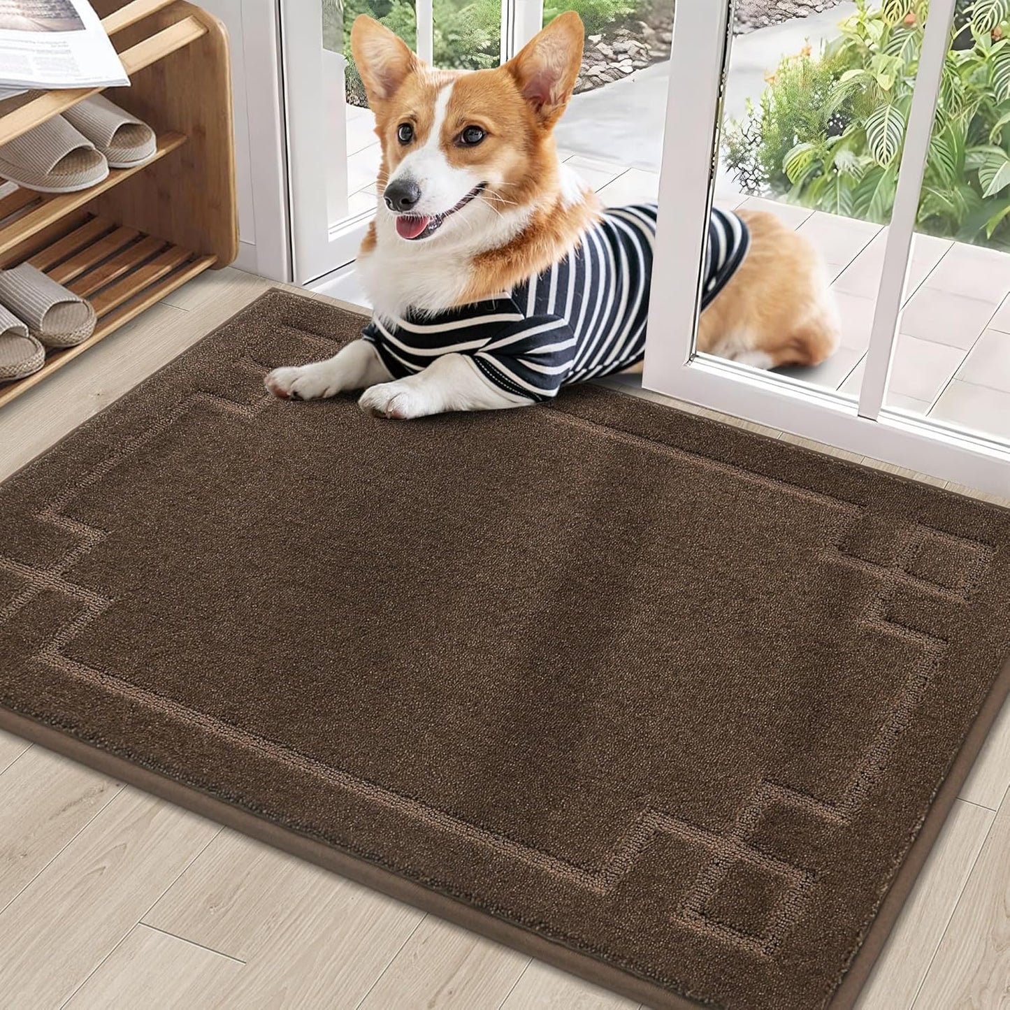 BEQHAUSE Non-Slip Door Mat 24in x 36in for Indoor Entryways