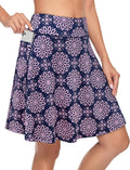 KORALHY Women's 20in Knee Length Skort - Comfortable, Pocketed Fit