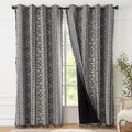 Boho Blackout Curtains 96 in 2 Panels Set - Aztec Thermal Insulated