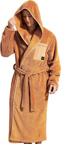 SlumberMee Plush Mens Robe with Hood for Unmatched Comfort