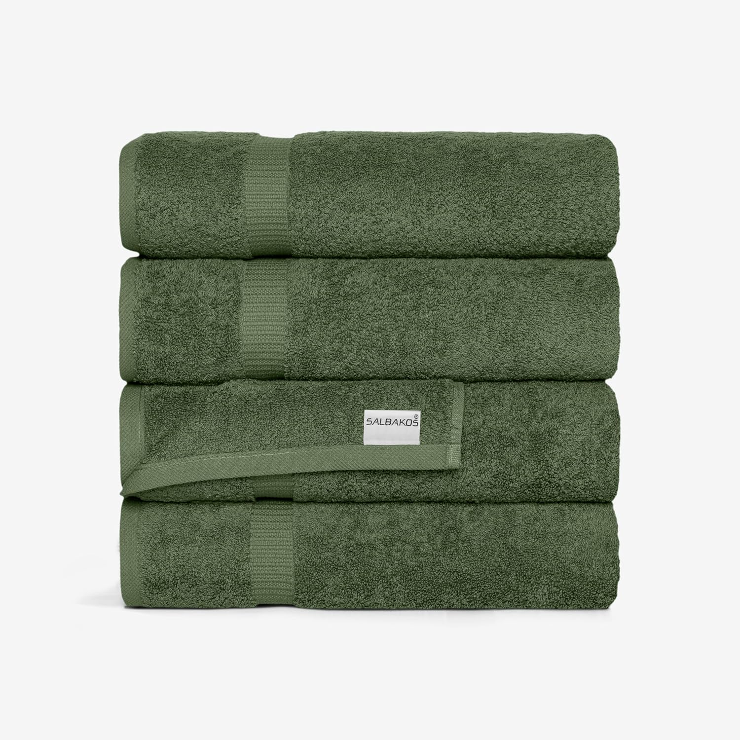 Turkish Cotton Bath Towel Set of 4 - Ultra Soft & Absorbent