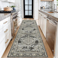 Hallway 3x10 Washable Runner Rug 10ft Long - Soft Distressed Carpet