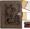 DUROTAN DND Journal Vintage Dragon Notebook - Refillable A5 Binder