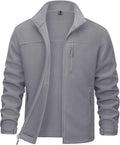 Men's Winter Zip Up Polar Fleece Jacket - 3 Pockets, Warm Fit