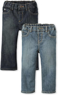 Children's Place Baby Boys' and Toddler Bootcut Jeans - Comfy 2-Pack
