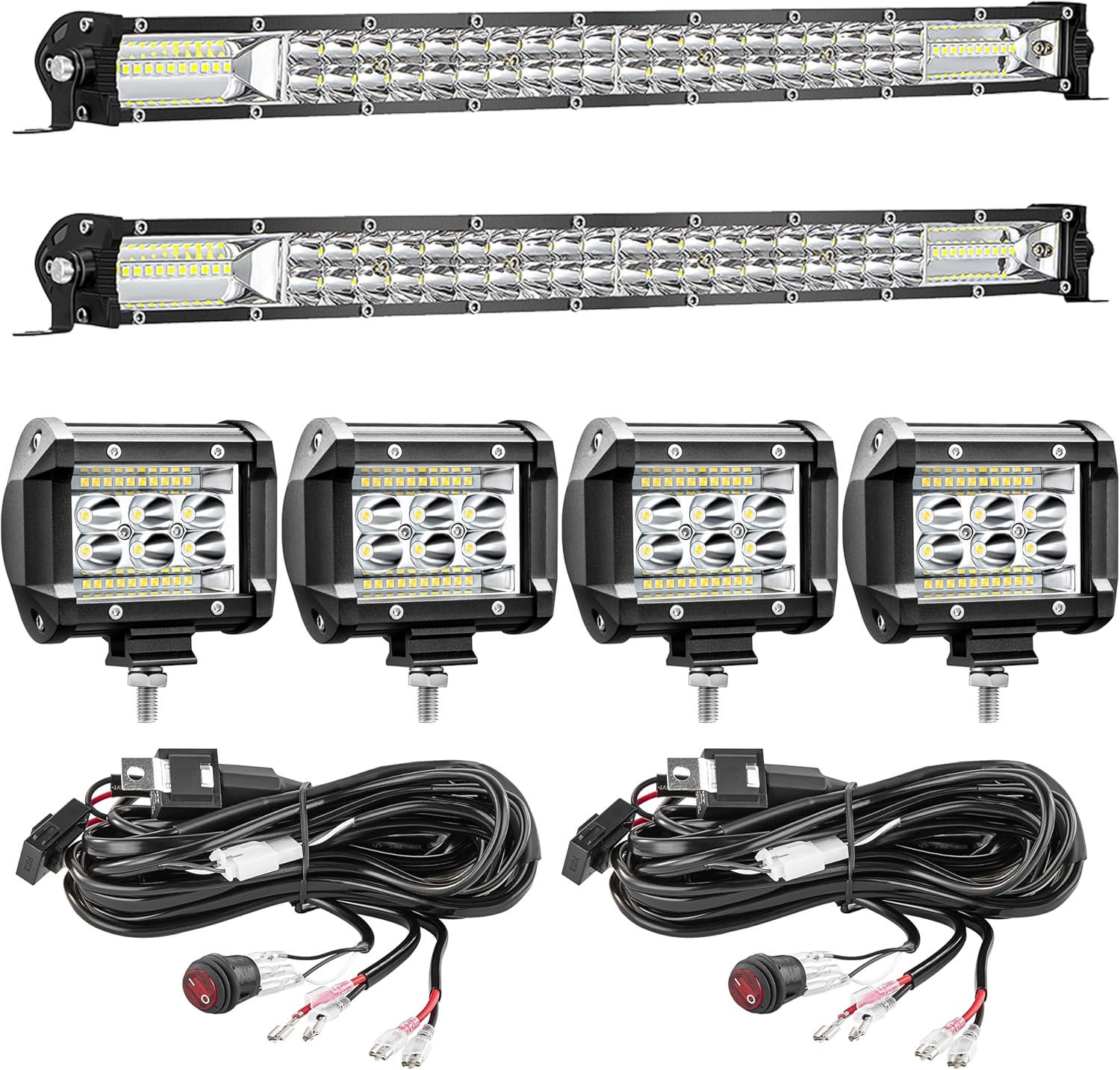 LED Light Bar Kits for Off Road Driving and Work Lighting