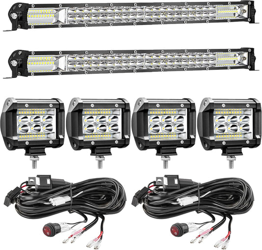 LED Light Bar Kits for Off Road Driving and Work Lighting